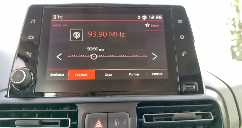 Citroen Berlingo cena 76900 przebieg: 94192, rok produkcji 2018 z Sułkowice małe 301